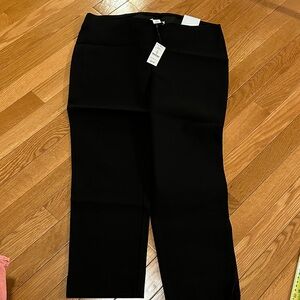 WHBM Black elastic crop Pants